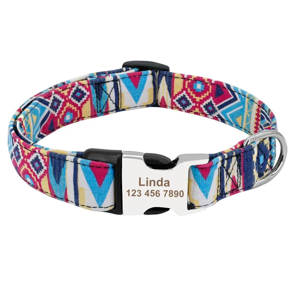 Personalized Nylon Tag Collar
