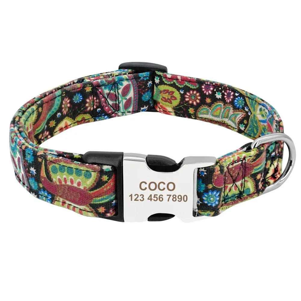 Personalized Nylon Tag Collar