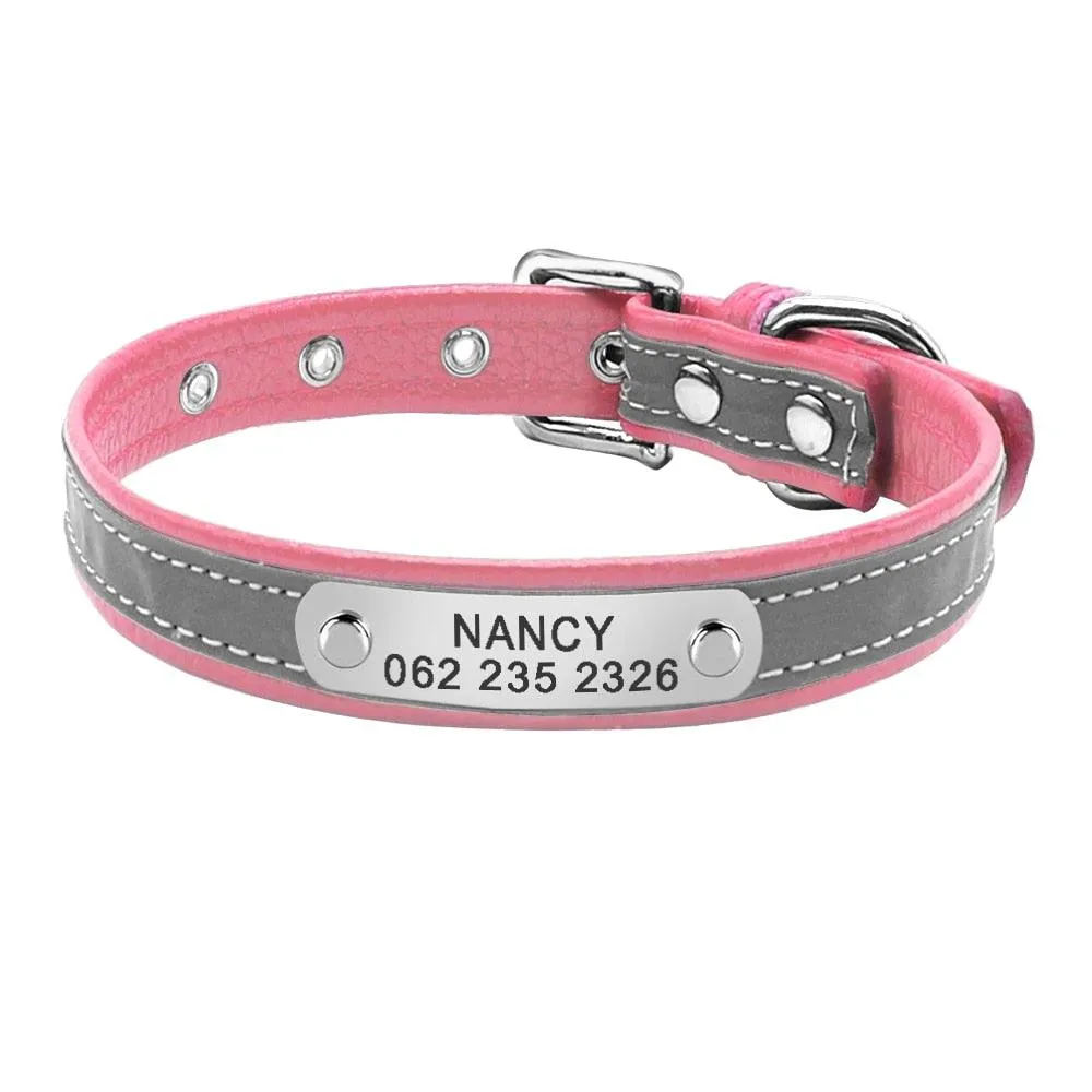 Pet Personalized Leather Collar