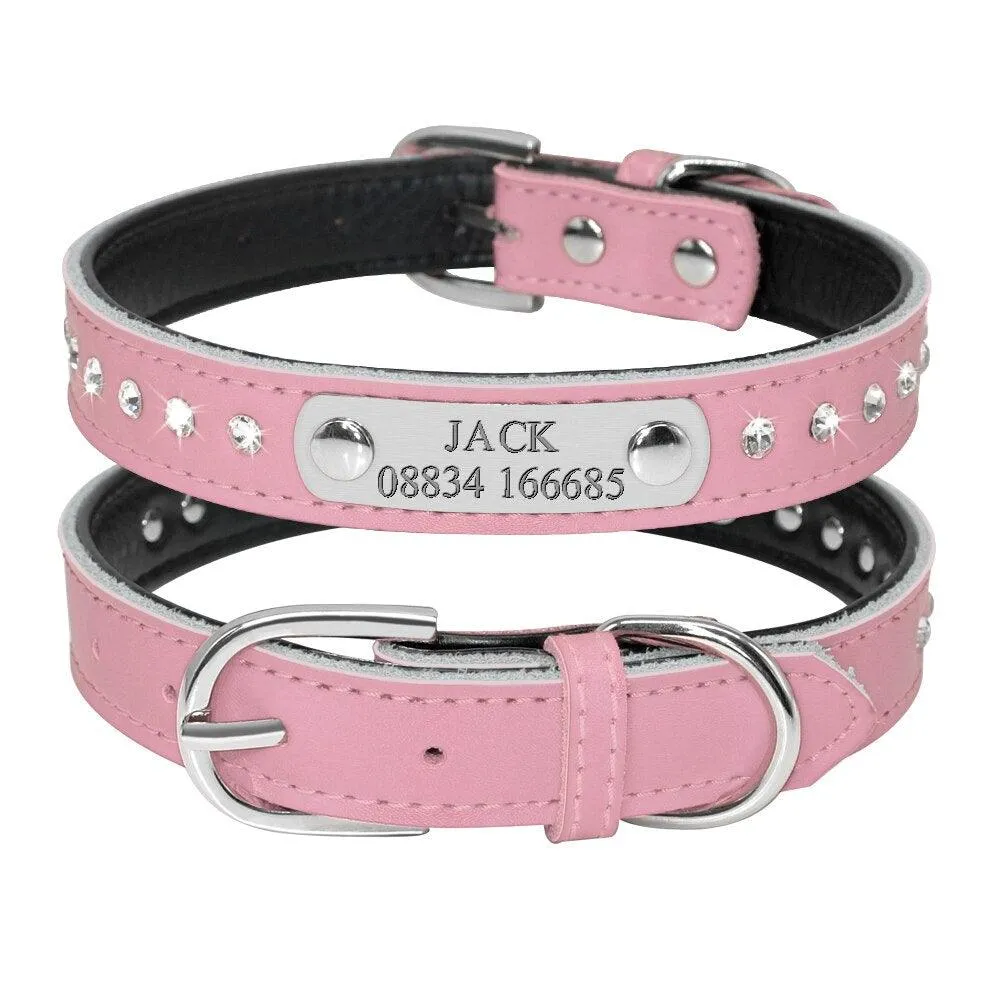 Pet Personalized Leather Collar