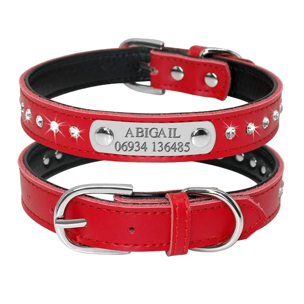 Pet Personalized Leather Collar