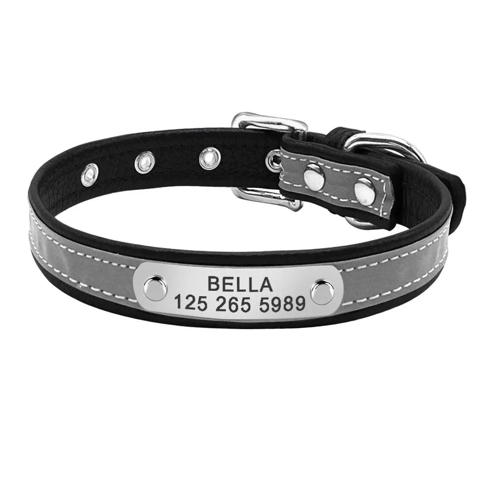 Pet Personalized Leather Collar