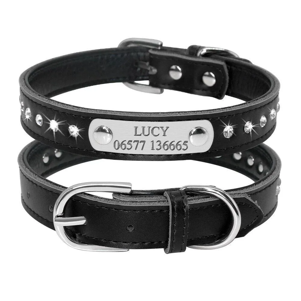 Pet Personalized Leather Collar