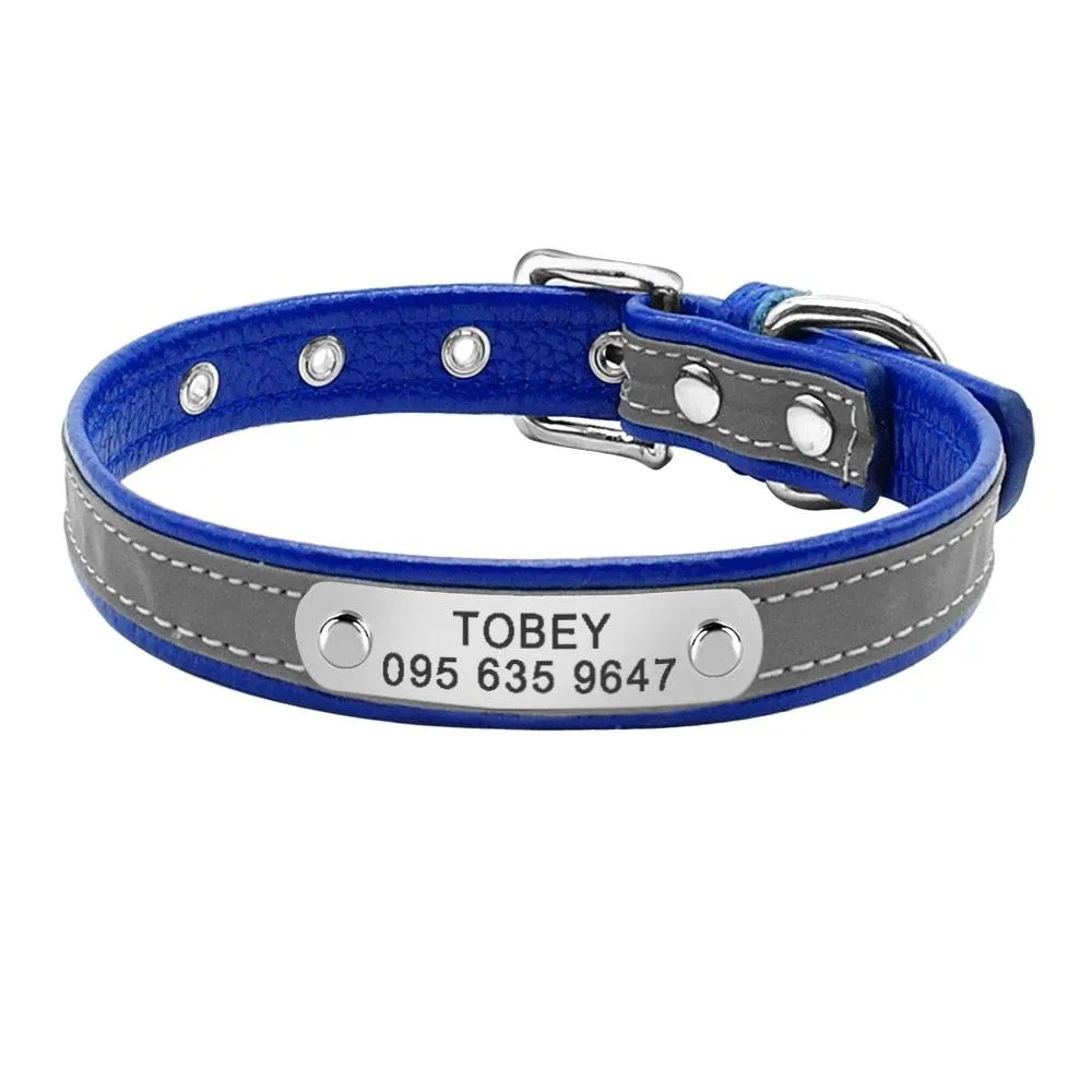 Pet Personalized Leather Collar