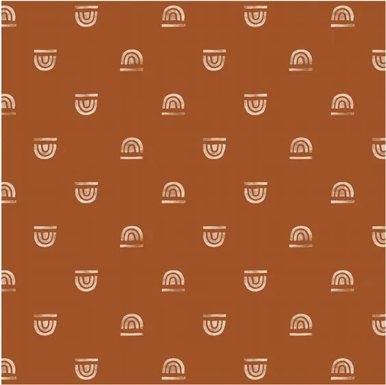 Rainbow Rust Organic Cotton Mat