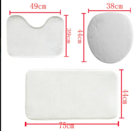 Sixty Eight 93 Logo White Blue Four-Piece Bathroom Set #15