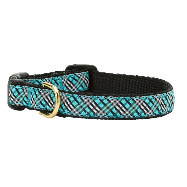 Teacup Collar | Aqua Plaid