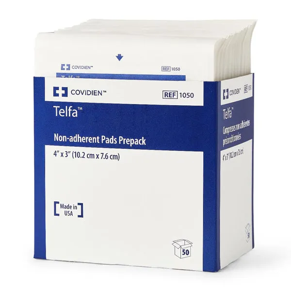 Telfa Non-Adherent Pad Dressings 3" x 4" inches 50/Box