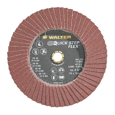 Walter QUICK-STEP™ FLEX Finishing Disc 4-1/2" GR: 80 07Q458 - Single Disc