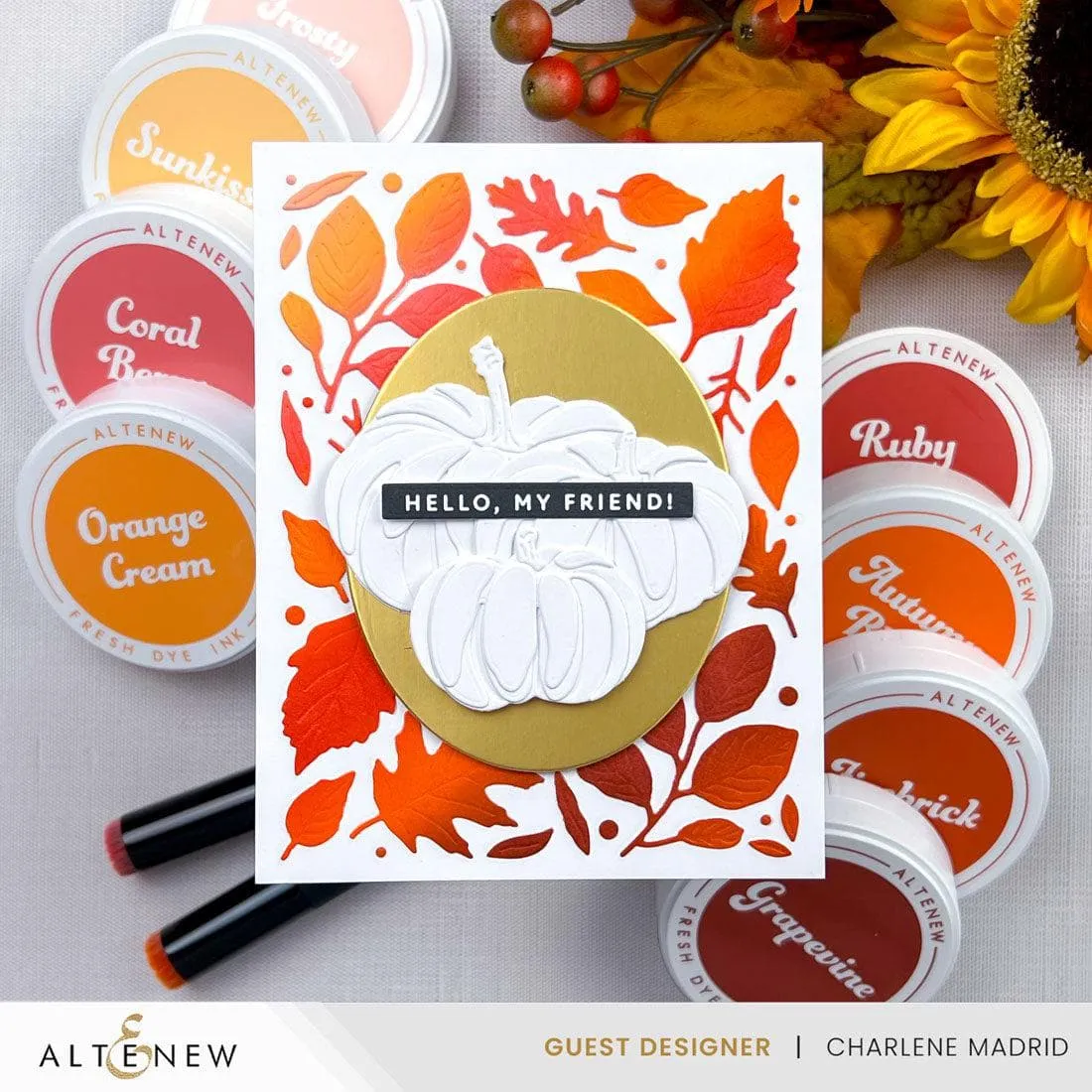 Warm & Cozy Fresh Dye Ink Mini Cube & Reinker Bundle