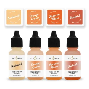 Warm & Cozy Fresh Dye Ink Mini Cube & Reinker Bundle