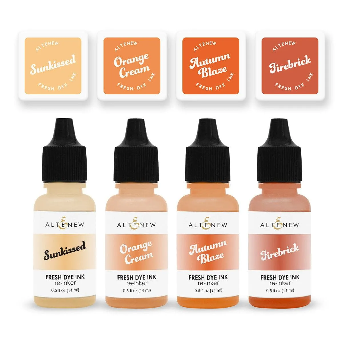 Warm & Cozy Fresh Dye Ink Mini Cube & Reinker Bundle