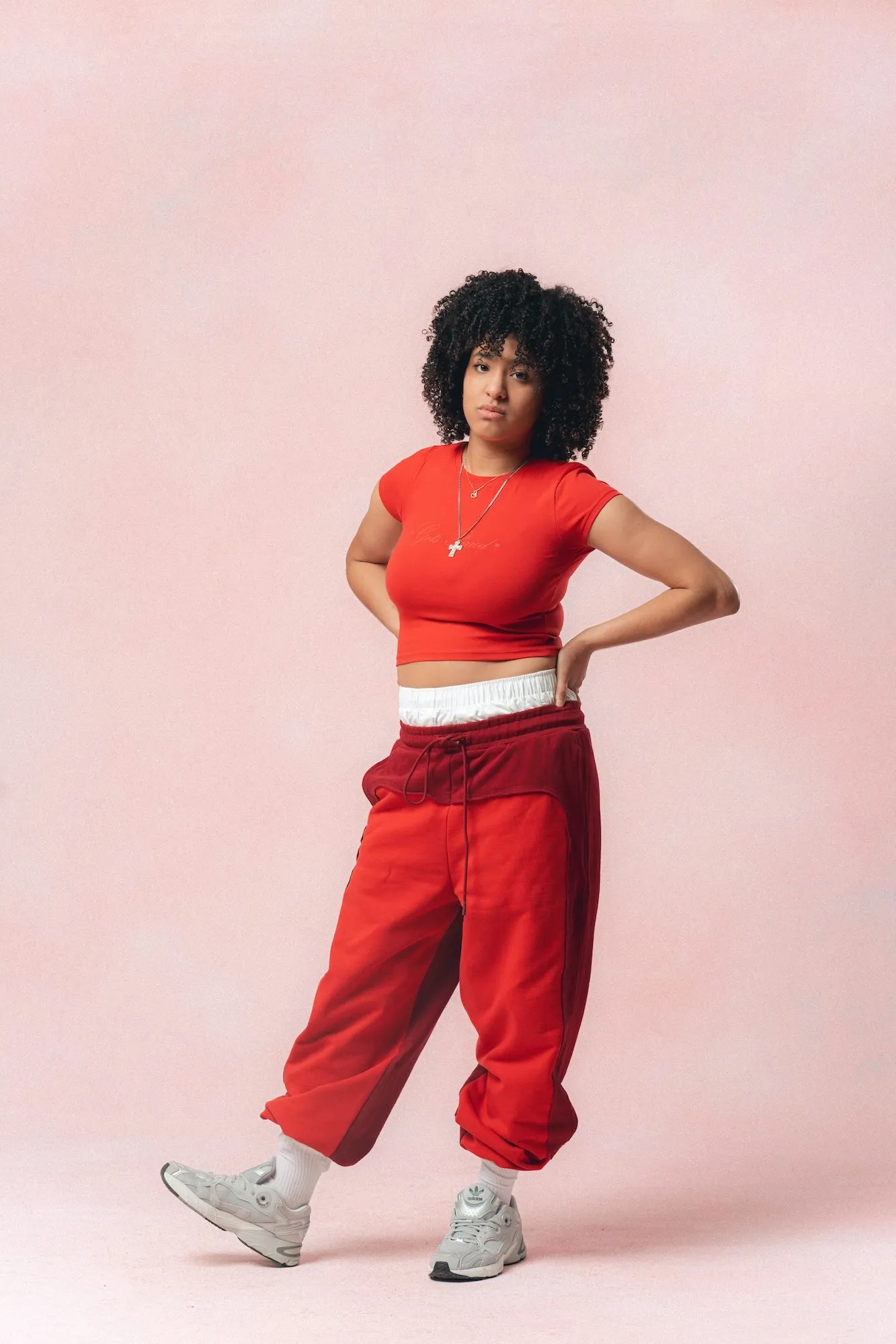 Wave Blocked Straight Pant (Maroon/Cherry)
