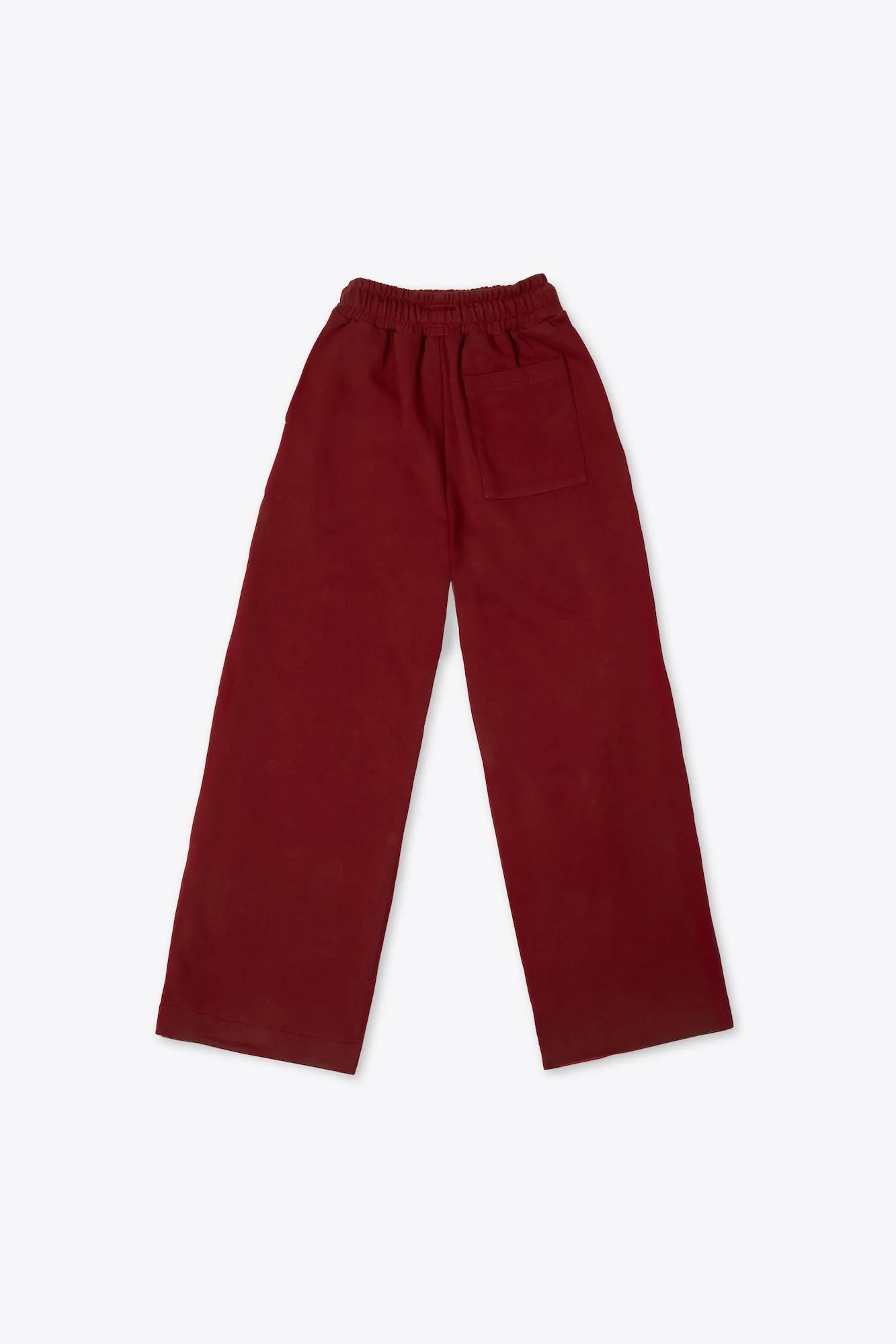 Wave Blocked Straight Pant (Maroon/Cherry)